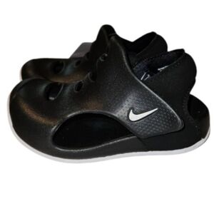 Boys Nike Sunray Protect 3 Sandals Size 7C Black/White New w/box